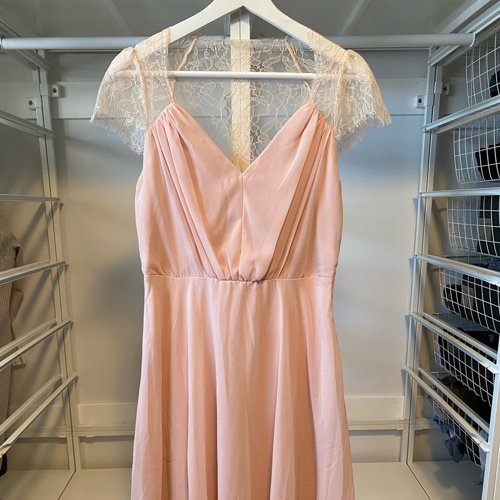 ASOS lace midi dress